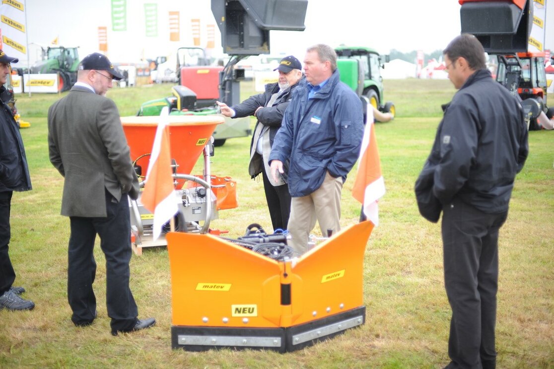 A V-plow is developed to round out the large snow plow blade product line. 
