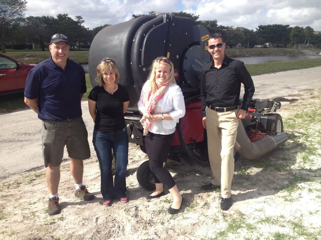 Our developments even make it as far as Florida. Here in the Toro Test Center. 